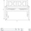 Cambridge Light Teak 2 Seater Acacia Wood Bench K/D
