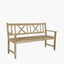 Cambridge Light Teak 3 Seater Acacia Wood Bench K/D
