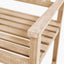 Cambridge Light Teak 3 Seater Acacia Wood Bench K/D