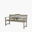 Richmond Antique Grey Acacia Wood Bench with Pop Up Table