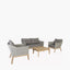 Larissa Lounge Set Light Kubu Grey K/D