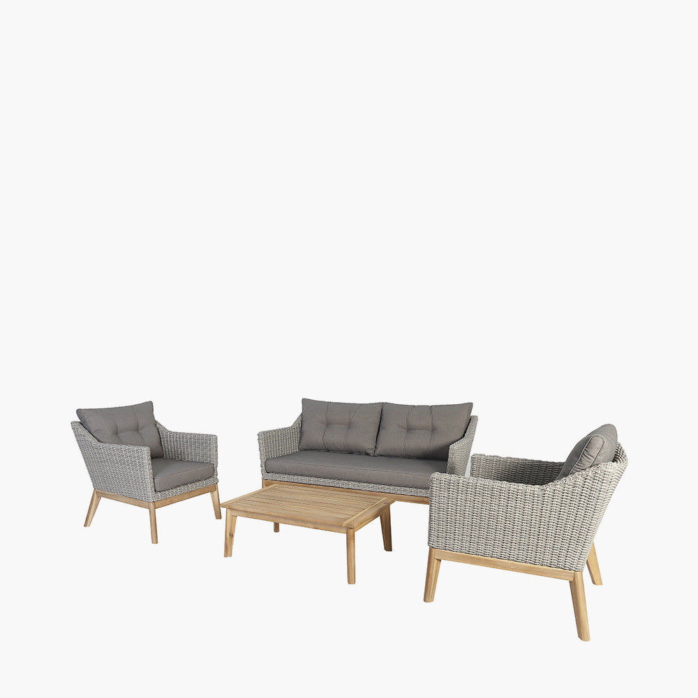 Larissa Lounge Set Light Kubu Grey K/D