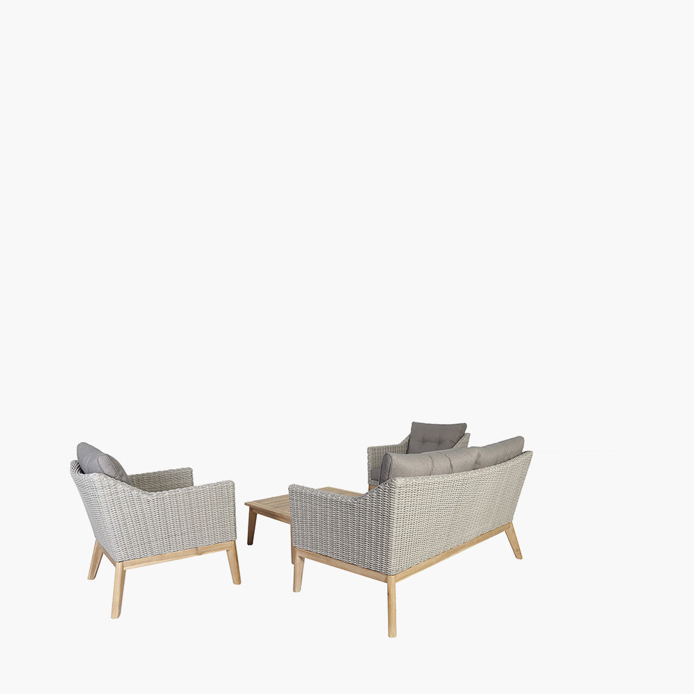 Larissa Lounge Set Light Kubu Grey K/D