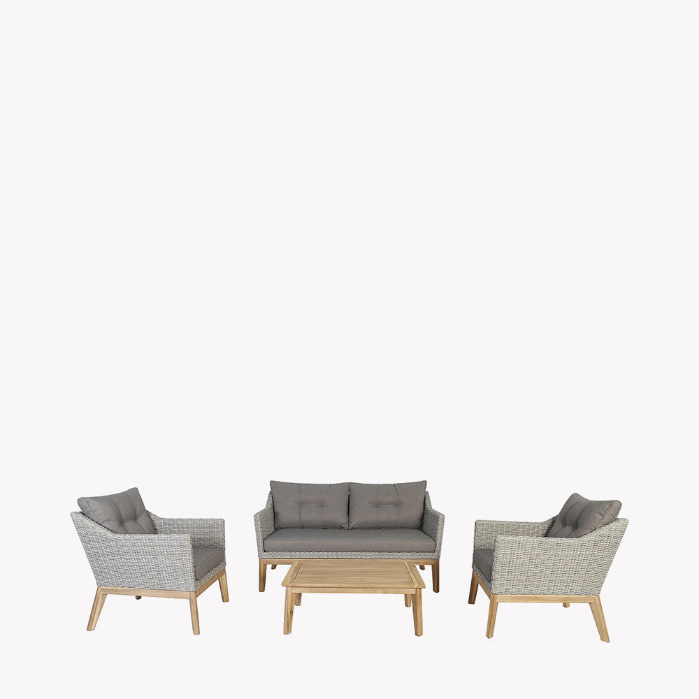Larissa Lounge Set Light Kubu Grey K/D