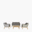 Larissa Lounge Set Light Kubu Grey K/D