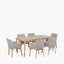 Larissa Dining Set Light Kubu Grey K/D