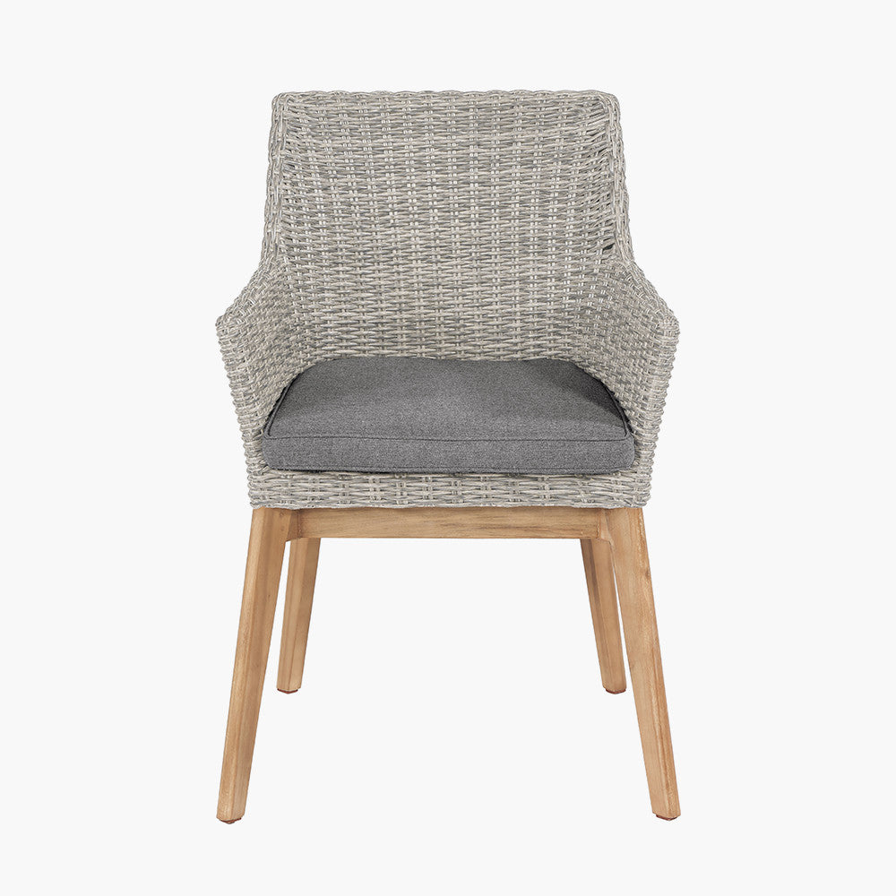 Larissa Dining Set Light Kubu Grey K/D
