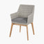 Larissa Dining Set Light Kubu Grey K/D
