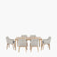 Larissa Dining Set Light Kubu Grey K/D