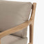 Malta Light Teak Finish 5 Piece Hocker Set