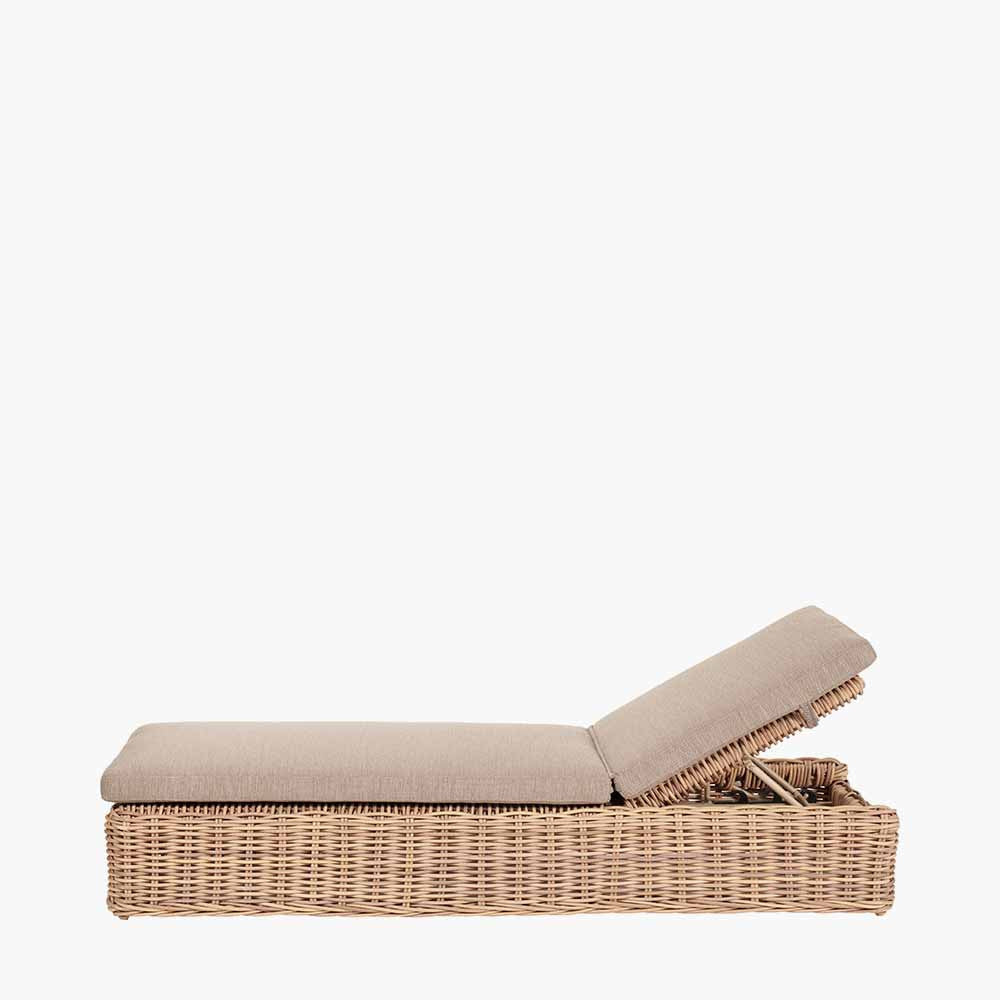 Garda Natural Antique Outdoor Sunlounger