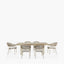 Osaka Latte Outdoor 6 Seater Dining Set