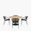 Dakota Black Outdoor 4 Seater Dining Set