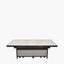 Nevada Putty Large Outdoor Corner Seating Set with Adjustable Table