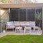 Aruba Outdoor Corner Seating Set with Adjustable Table