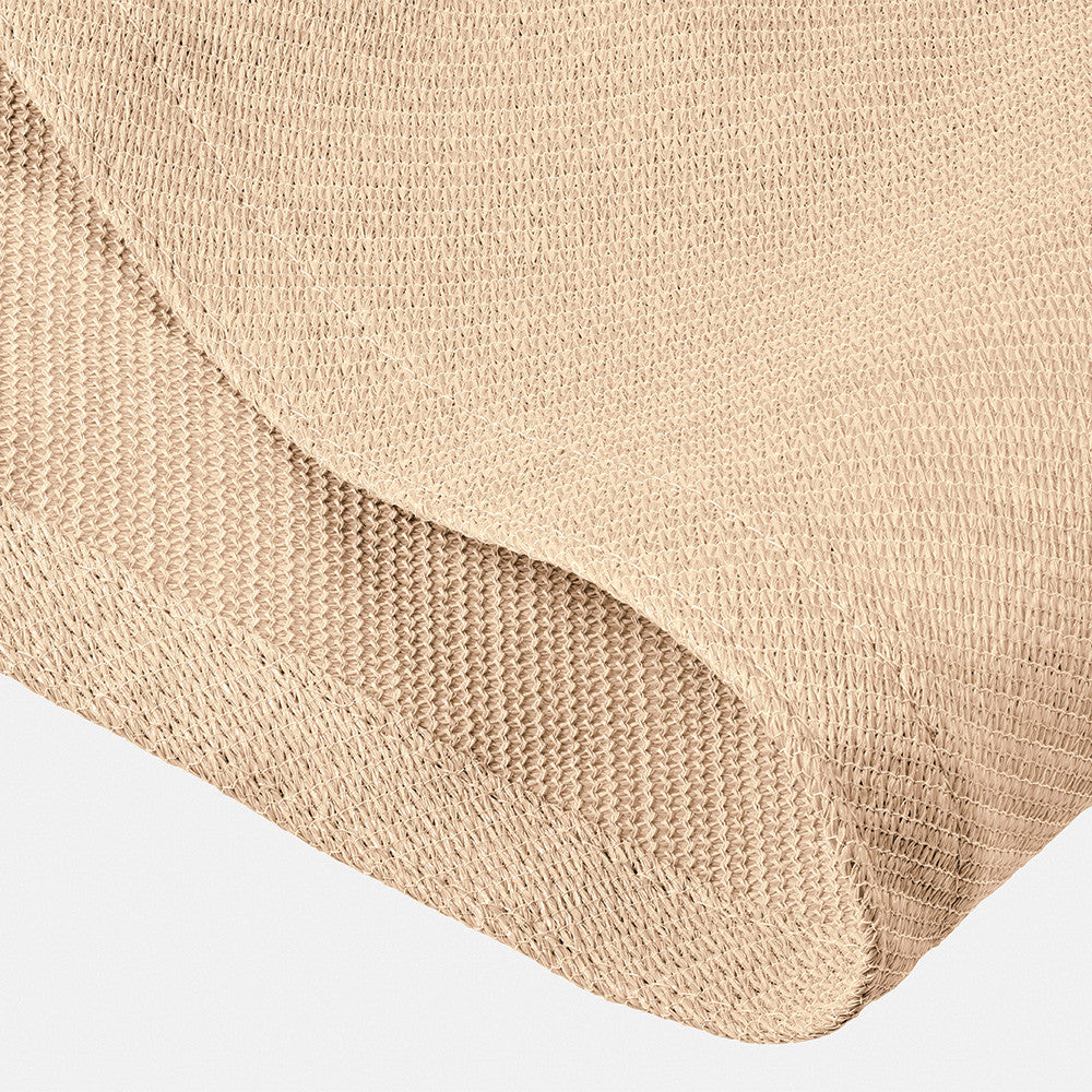4m 90 Degree Triangle Shade Sail Off-White