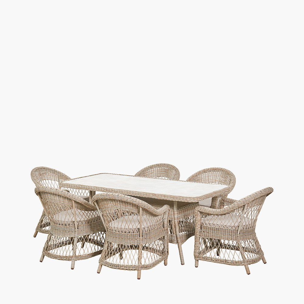 Pattaya Outdoor 6 Seater Dining Set