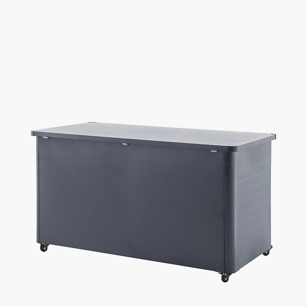 Rhode Island Large Galvanised Steel Cushion Box Anthracite