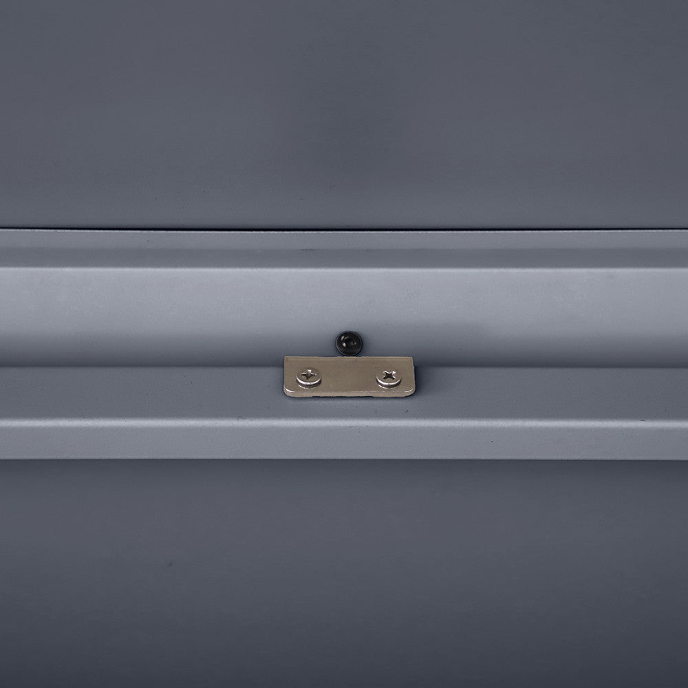 Rhode Island Large Galvanised Steel Cushion Box Anthracite