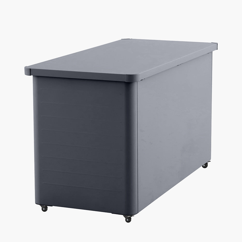 Rhode Island Small Galvanised Steel Cushion Box Anthracite