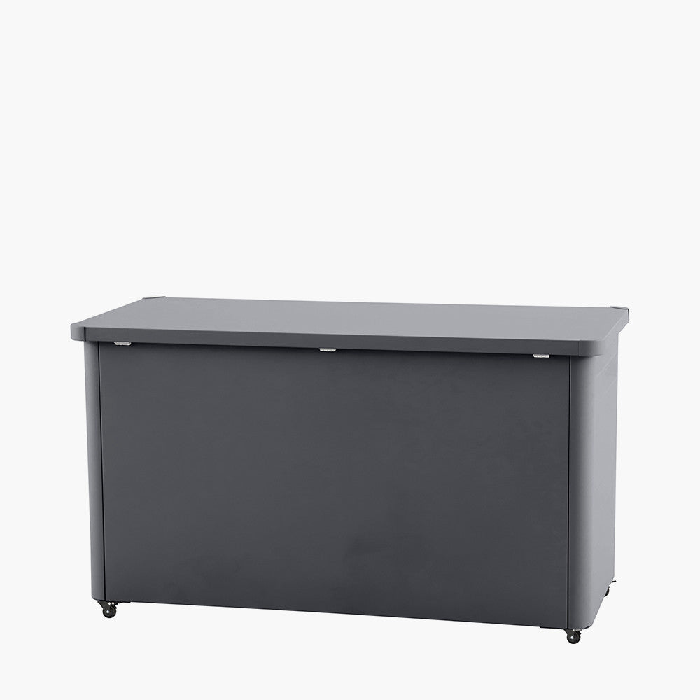 Rhode Island Small Galvanised Steel Cushion Box Anthracite