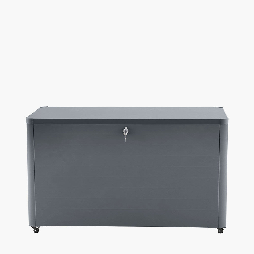 Rhode Island Small Galvanised Steel Cushion Box Anthracite