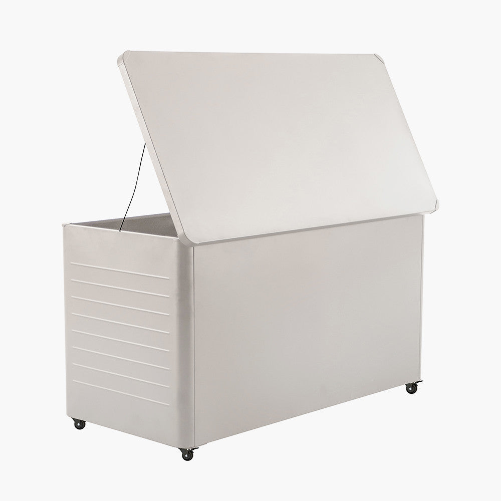 Rhode Island Large Galvanised Steel Cushion Box Pebble