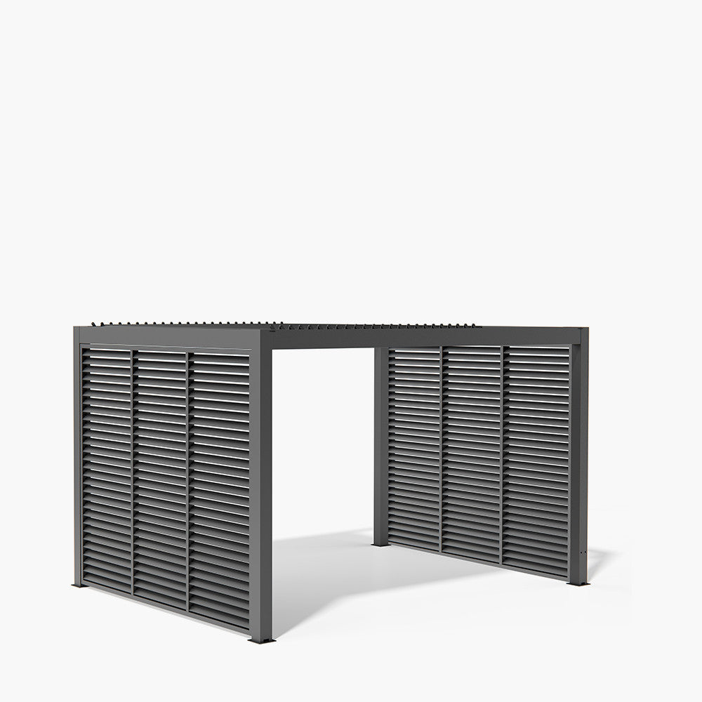 Abierto Full Electric 3m x 4m inc LED complete with 2 x 3m Fixed Louvre Panels, Delivery and Installation