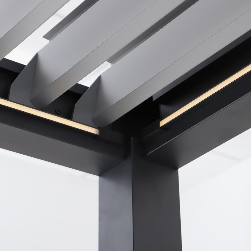 Abierto Full Electric 3m x 4m inc LED complete with 2 x 3m and 1 x 4m Manual Blinds