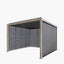 Pavillo Teak 3.5m x 3.5m Pergola, Pavillo Louvre Front/Back Panel Long, Pavillo Louvre Side Panel Short, Pavillo Side Blind Short, Delivery and Installation