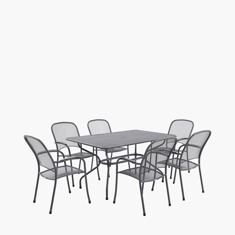 Carlo Rectangular 6 Seater Dining Set with Cushions