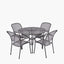 Carlo Round 4 Seater Dining Set with Cushions