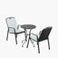Savoy Bistro Set with Sage Green Striped/Plain Cushions