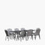 Savoy Extendable Rectangular 8 Seater Dining Set with Cushions