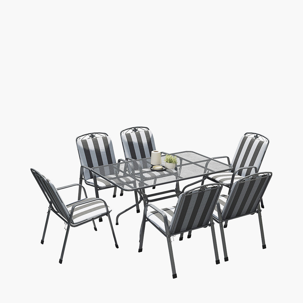 Savoy Rectangular 6 Seater Dining Set with Cushions