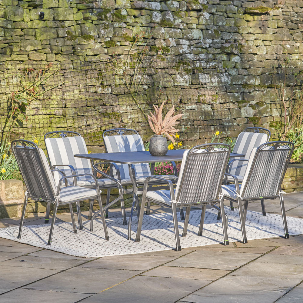 Savoy Rectangular 6 Seater Dining Set with Cushions