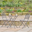 Café Latte Balcony Folding Round Set