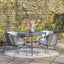 Elegance Round 4 Seater Dining Set with Cushions