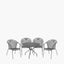 Elegance Round 4 Seater Dining Set