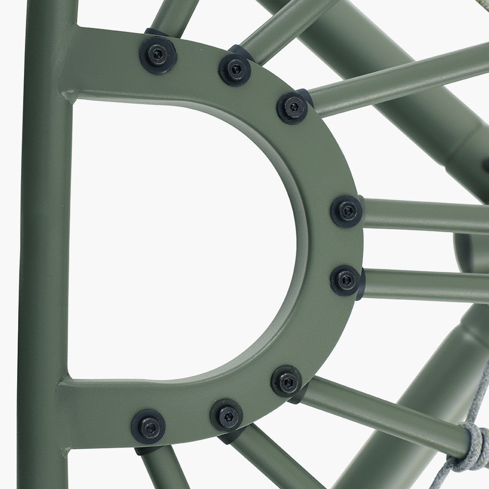 Lyon Moss Green Outdoor Single Hanging Chair