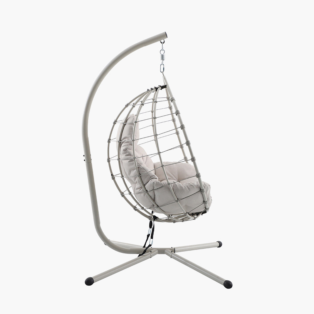 Lyon Putty Outdoor Single Hanging Chair