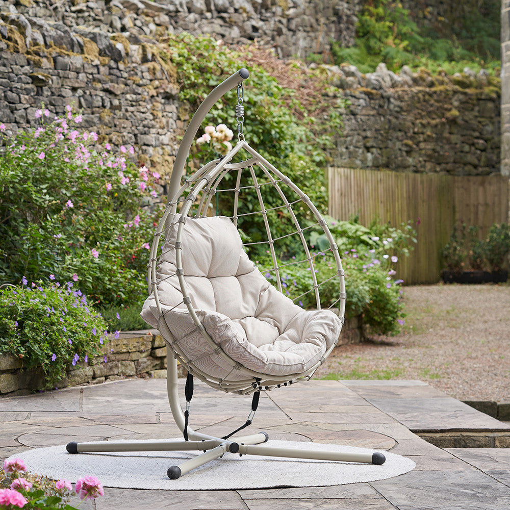 Lyon Putty Outdoor Single Hanging Chair