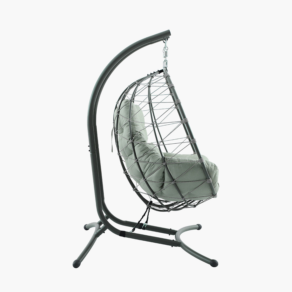 Lyon Moss Green Outdoor Double Hanging Chair