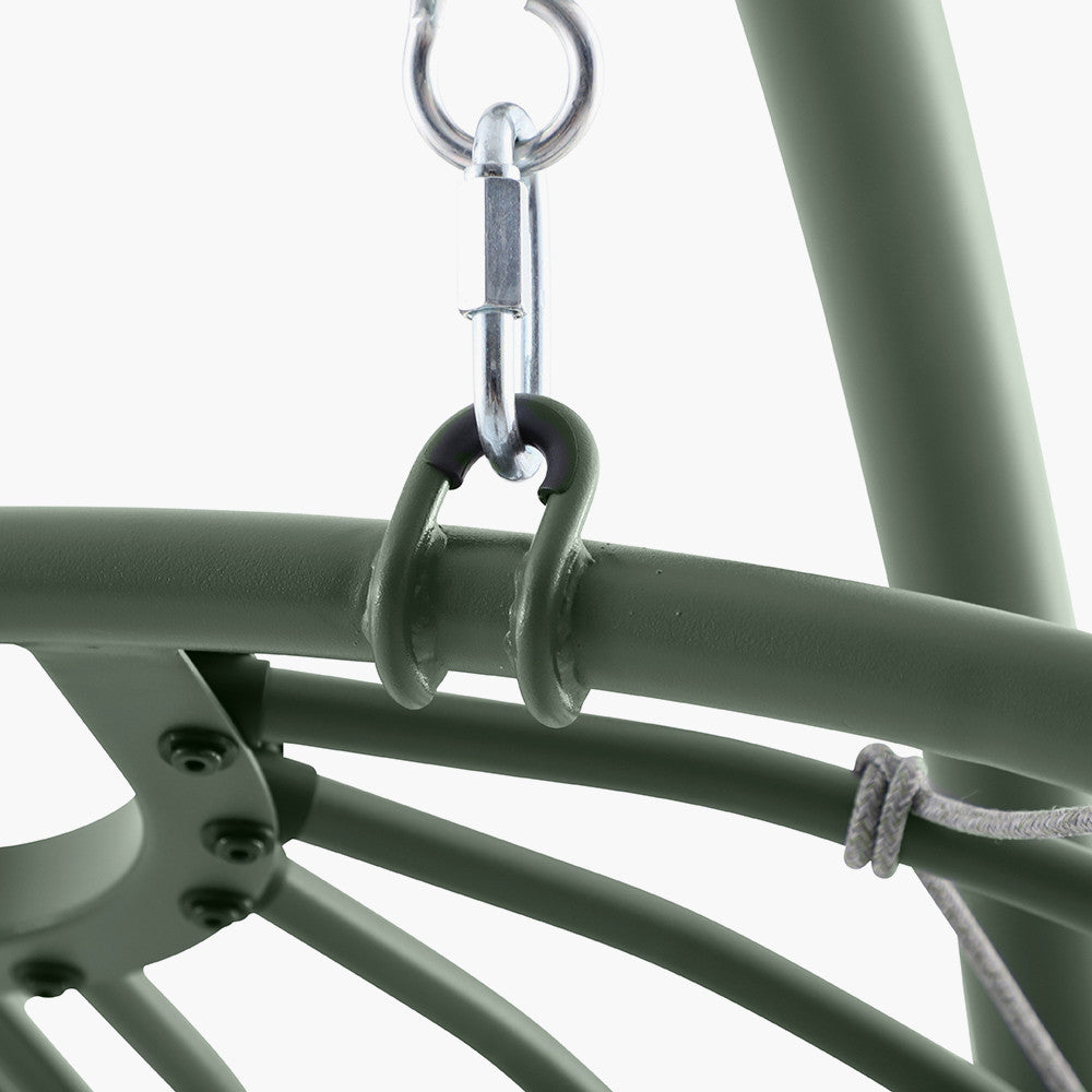 Lyon Moss Green Outdoor Double Hanging Chair