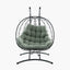 Lyon Moss Green Outdoor Double Hanging Chair