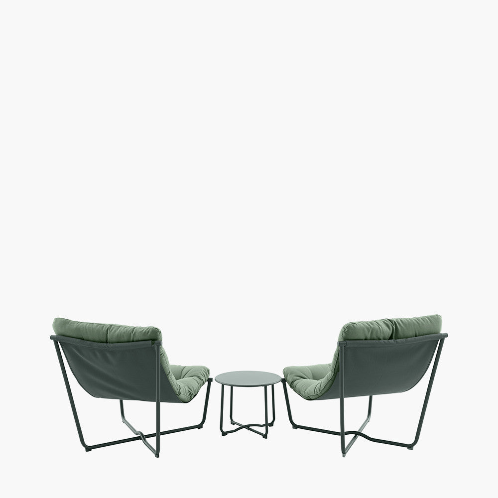Clermont Moss Green Outdoor Lounging Set