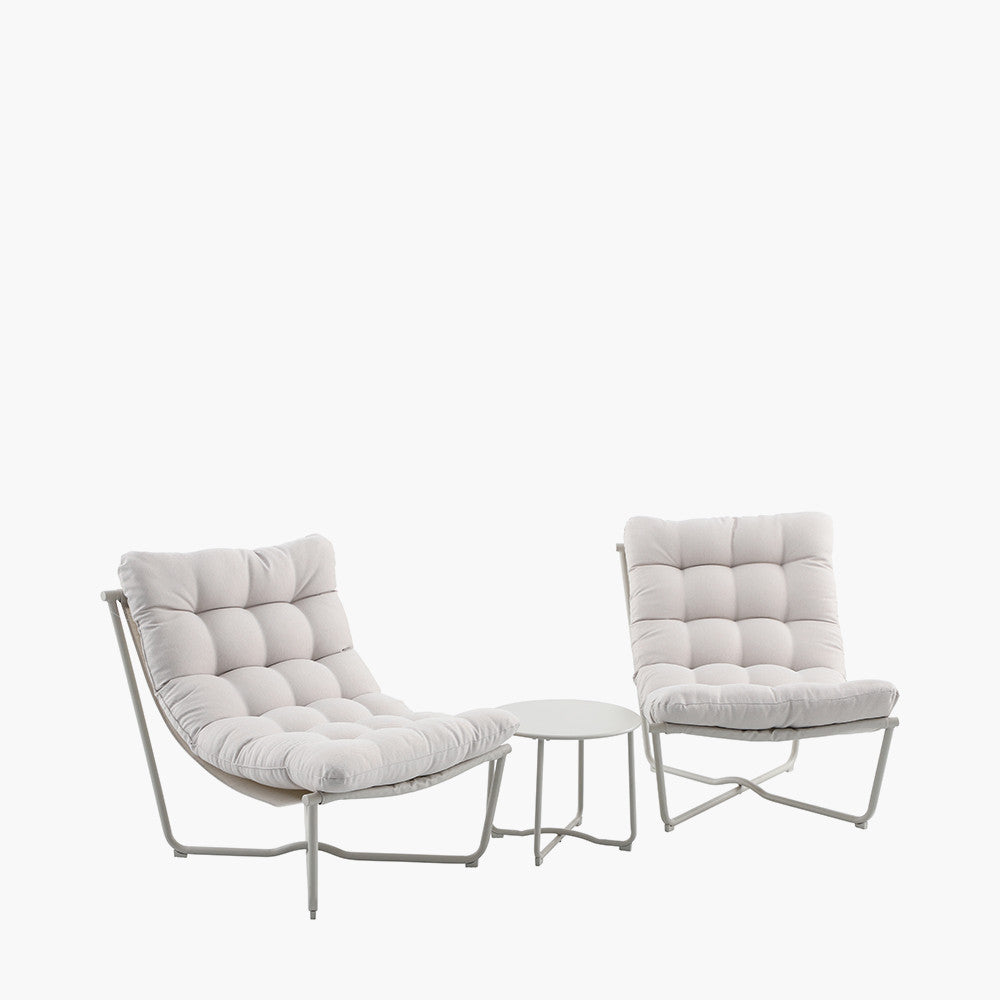 Clermont Putty Outdoor Lounging Set