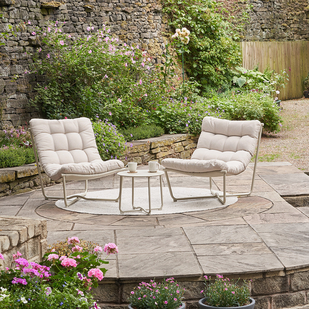 Clermont Putty Outdoor Lounging Set