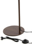 Floor lamp 32,5x23x147 cm SALOMO wood print dark brown