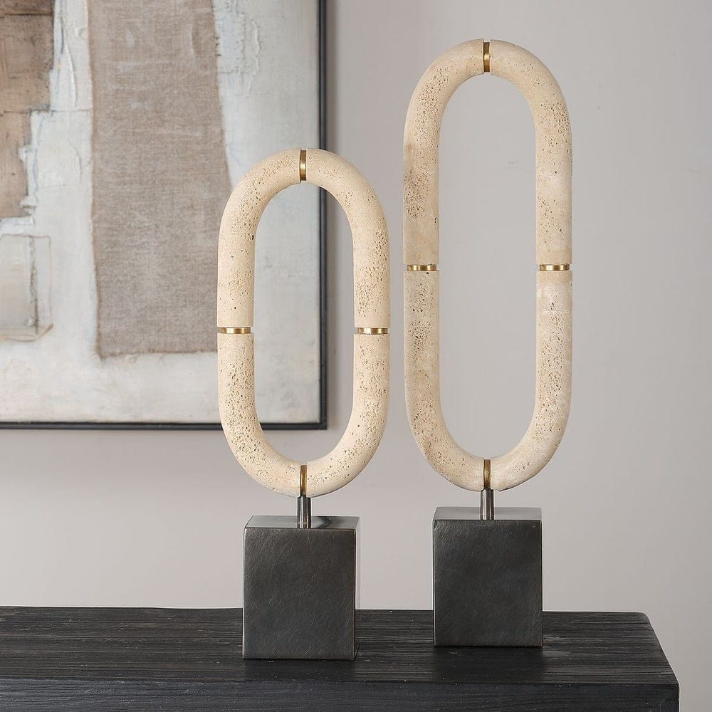 Uttermost Accessories Oval Fusion Sculptures Set of 2 House of Isabella UK